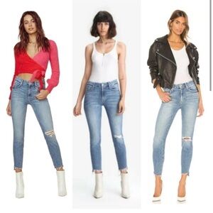 Mother looker the gray ankle jeans